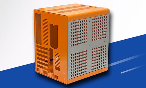 高颜值活力动感橙色工控机箱定制设计