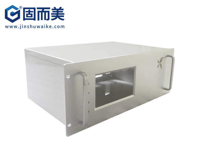 新品铣铝面板4U服务器机箱定制丝印设计工业级工控机箱